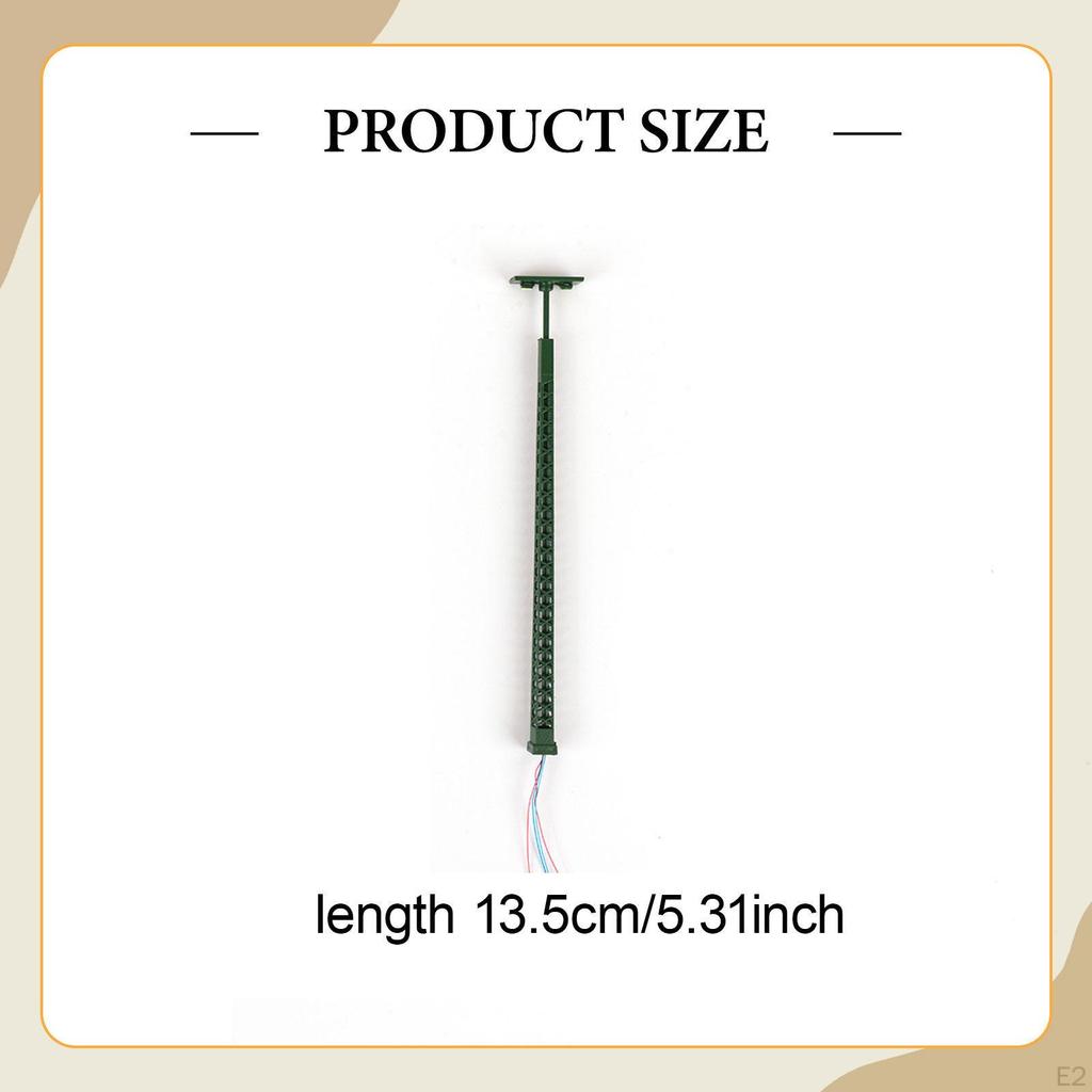 5 LED Streetlights in 1:87 Scale for Micro Landscapes, DIY Model Railway Street Lighting