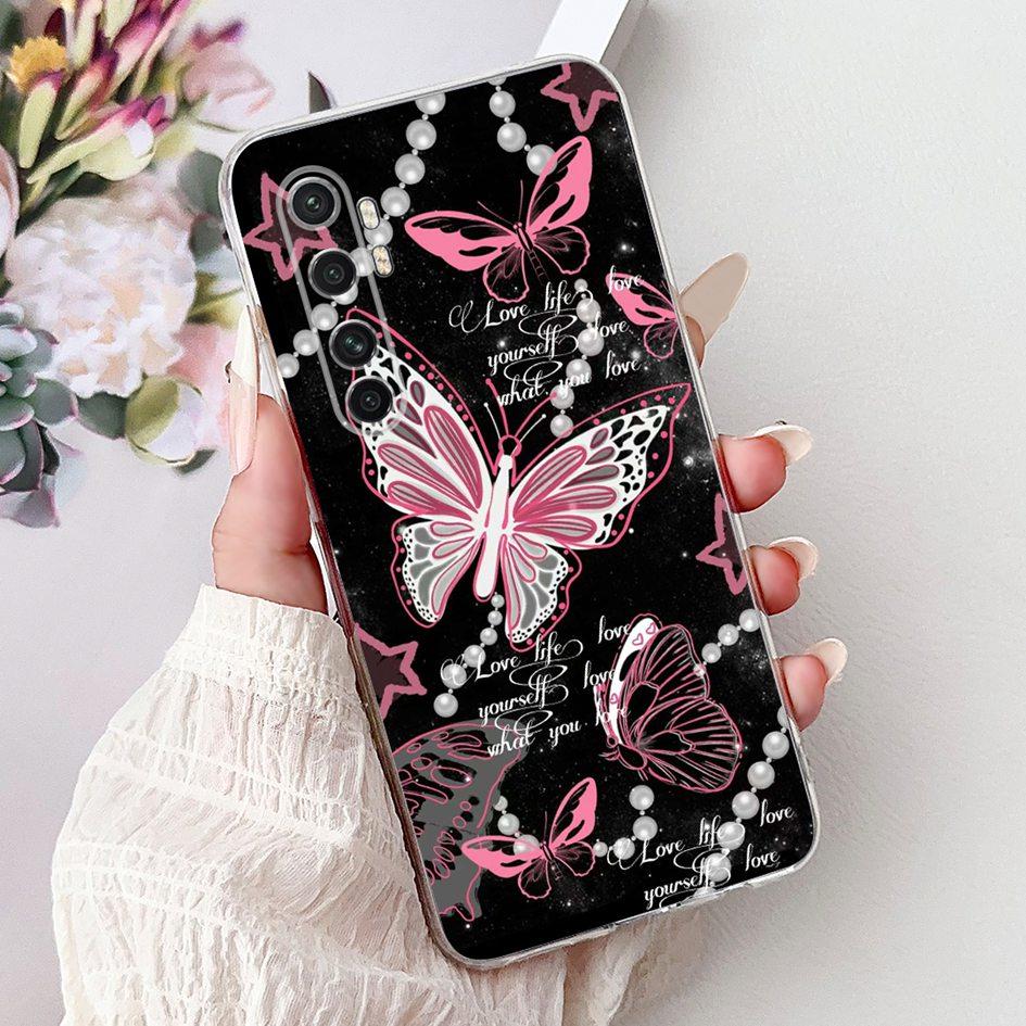 Case For Xiaomi Mi Note 10 Lite Back Cover Clear Silicone Funda Marble Cat Cartoon Coque For Xiaomi Note 10 Mi Note10 Pro Covers