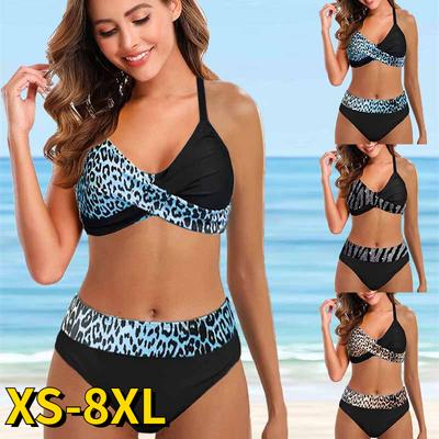 Women Sexy Monokini Swimdress Loose Swimsuit Vintage Print Two Piece Set Swimwear Female Bathing Suit Summer Beach Bikini Set