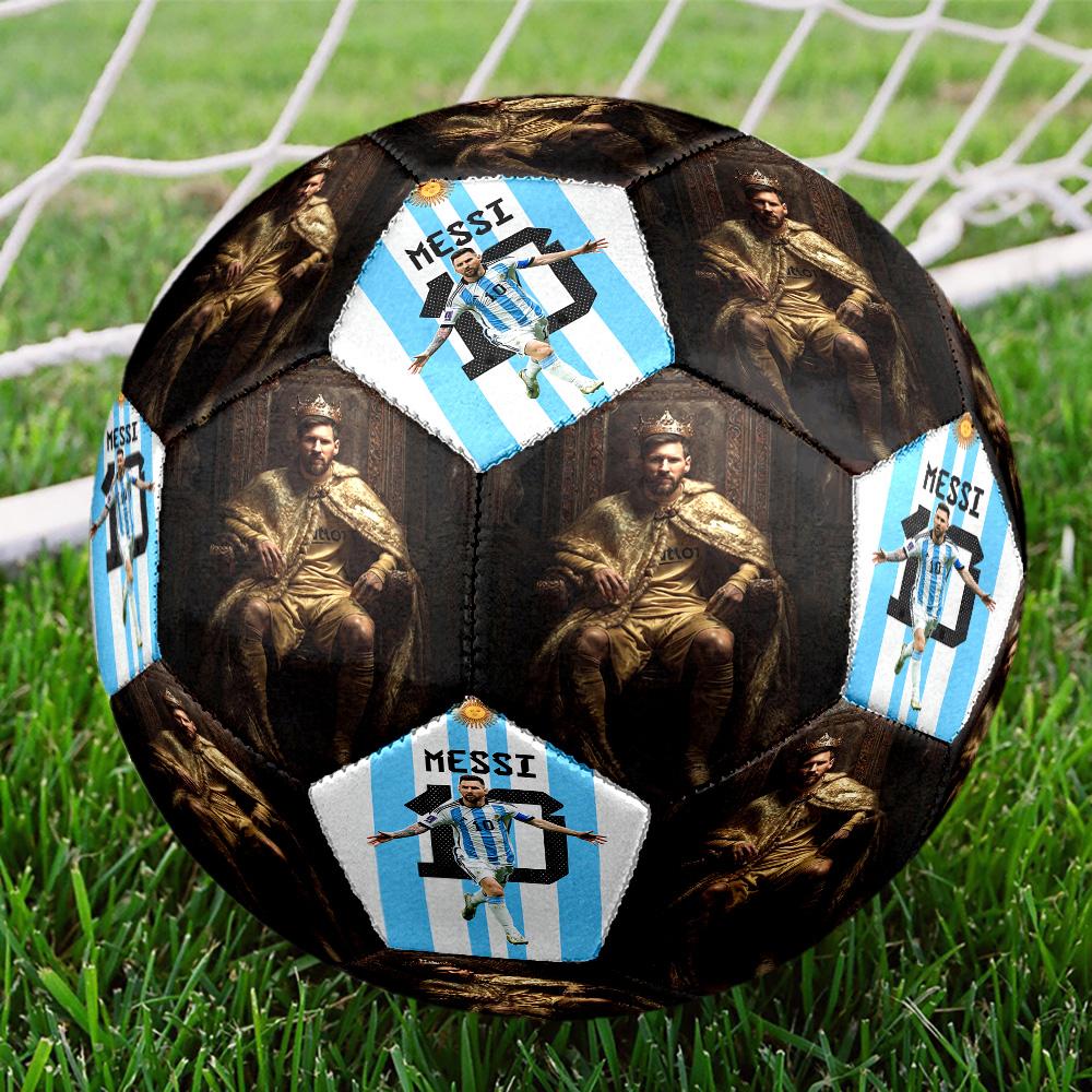 Messi 10 Number Football Legend Size 5 Soccer Football Machinestitched Indooroutdoor Universal Football Perfect Commemorative Gift For Soccer Lovers