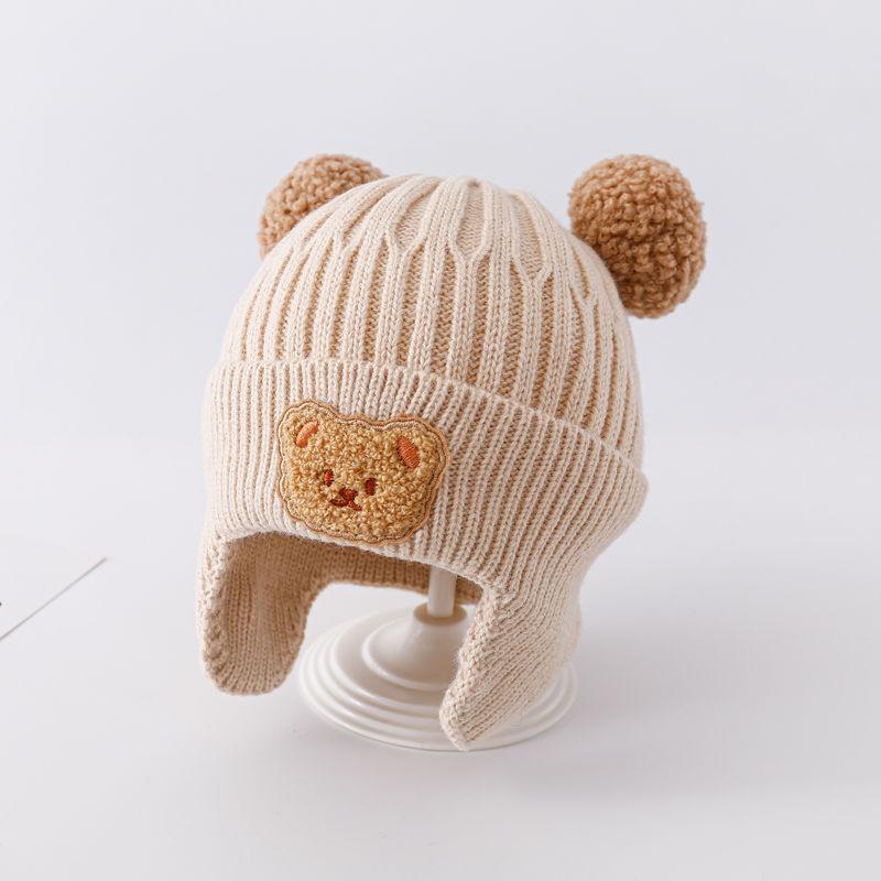 Baby autumn and winter wool knitted hat cute super cute infant baby winter velvet newborn winter men and women