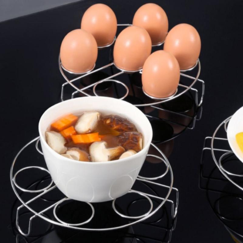 Stackable Egg Steamer Stand Rack Tray Stainless Steel Household Multi-functional Steaming Rack Non-stick Pressure Cooker