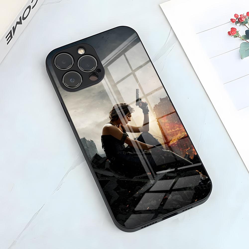 Resident Evil Umbrella Phone Case For IPhone 17 Pro Max 15 Pro 16 14 Plus 12 13 Mini 11 Pro Shockproof Glass Cover