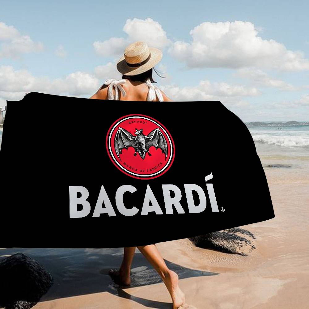 B-Bacardis Rum Große Mikrofaser Strandtücher Schnelltrocknendes Handtuch Sand Strandtücher Poolhandtuch für Reise Schwimmbad Yoga