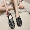 Summer New Trend Women's Single Shoes Pearl Mesh Flower Comfortable Soft Sole Women