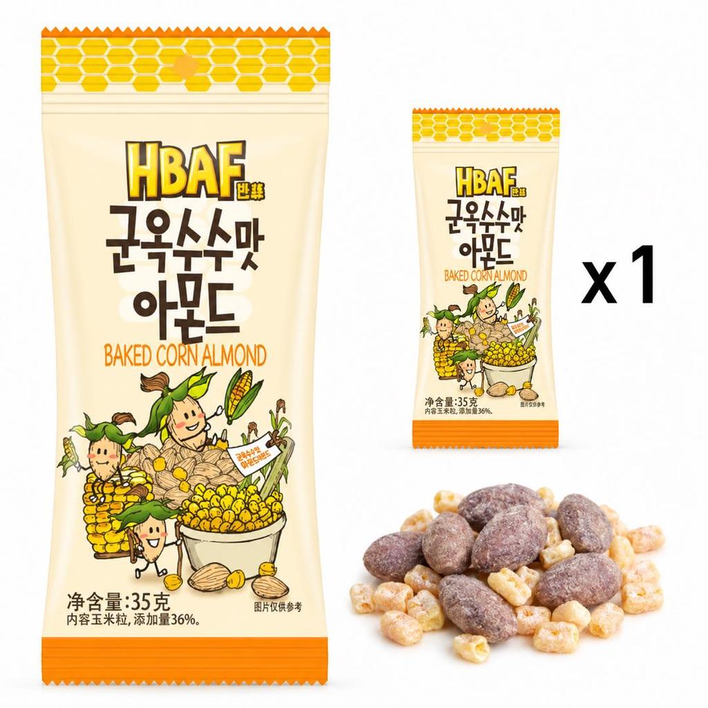 HBAF BAKED CORN ALMOND 35g
