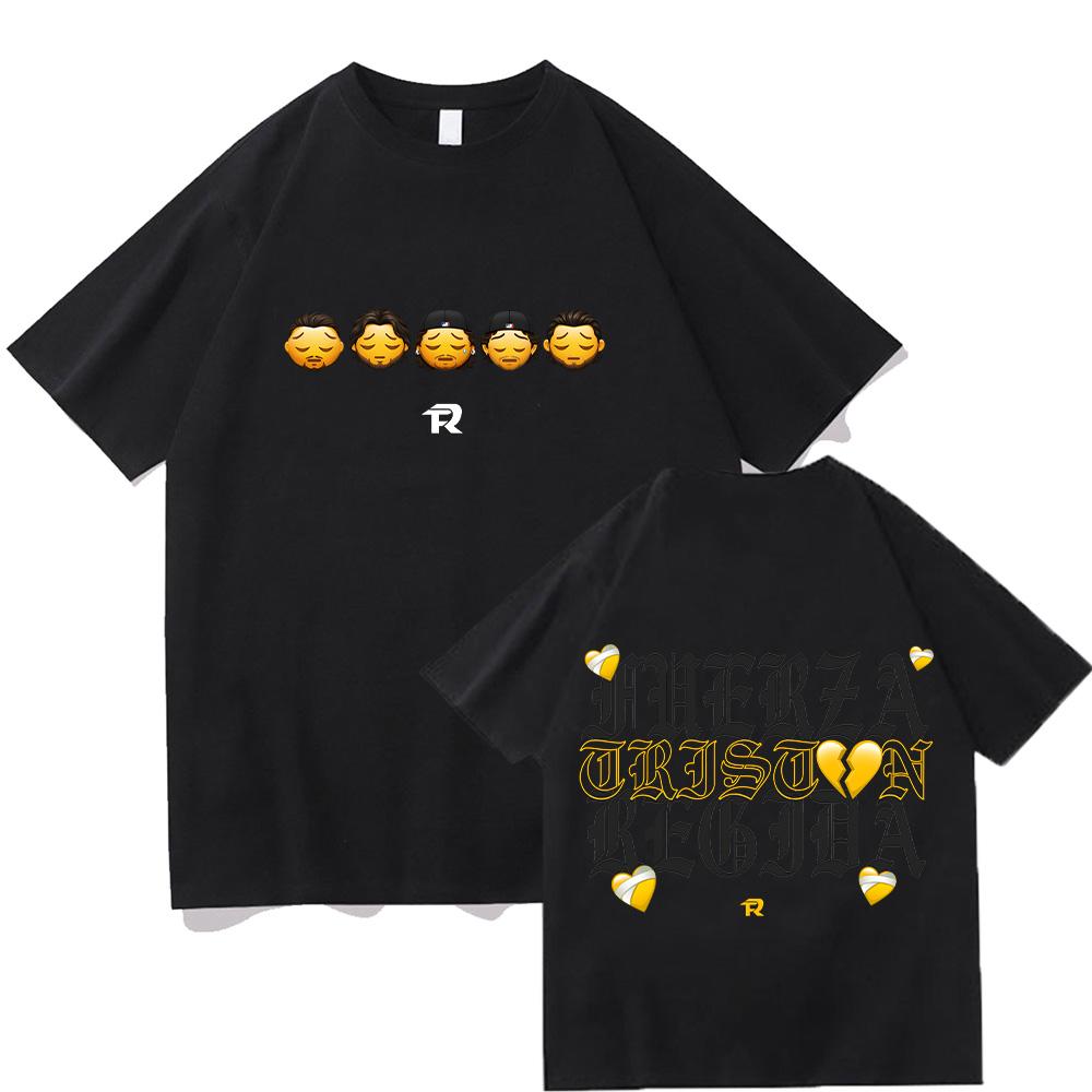

Fuerza Regida Fr Triston T Shirts Summer Round Neck Male Tshirts Cotton Casual Unisex Streetwear Hip Hop Men Women Clothing Y... 5XL різнокольоровий