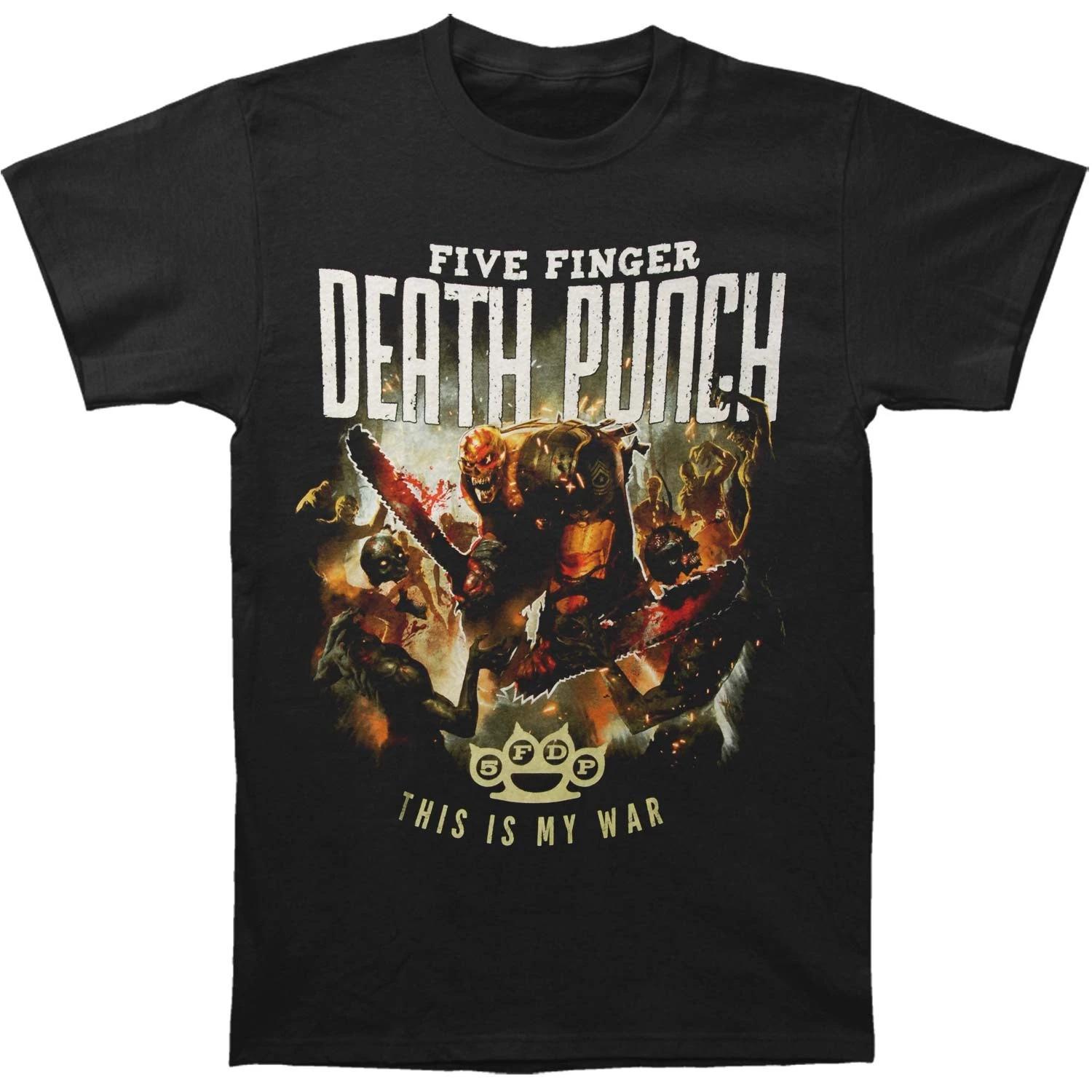 Men s Five Finger Death Punch This Is My War T-shirt Small Black XL