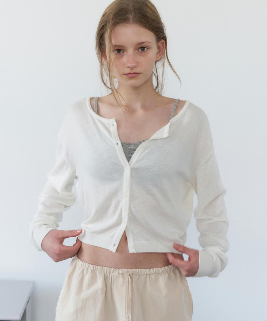 LETTERA Silk Blend Round Cardigan