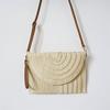 Summer Beach Straw with Ball Pendant  Women Travel Shoulder Crossbody Bags