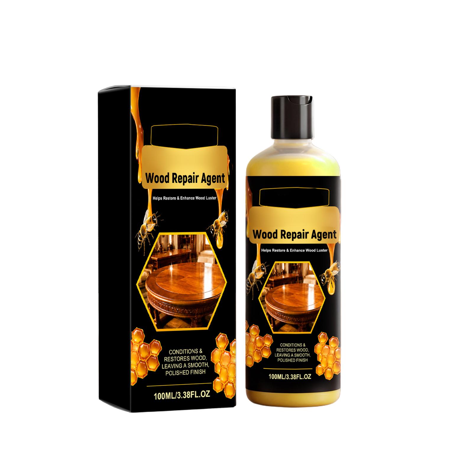 Juefish Beeswax Wood Polish, Natural Furniture Conditioner for Wood and коричневый