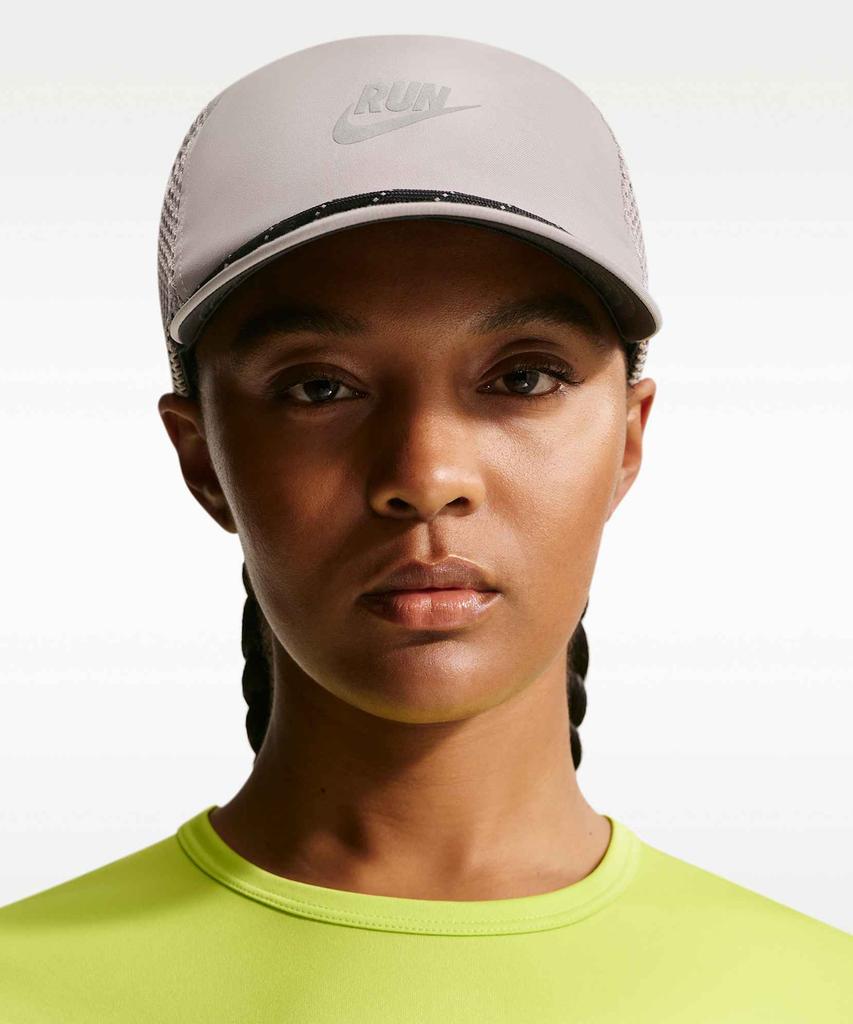 NIKE Pro Dri-Fit Unstructured Swoosh Run Cap - College Grey:Anthracite / Io8269-009