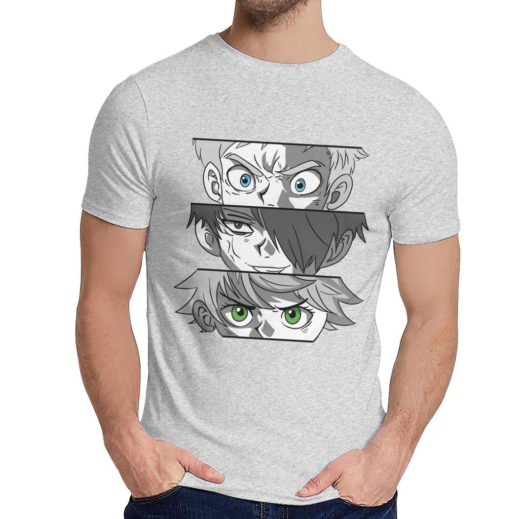 Für Mann T-Shirt Yakusoku No Neverland The Promised Neverland Weiches Sommer Rundhals Vintage T-Shirt