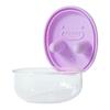 No-Mess Snack Box Transparent Sealed Box with Silicone Lid Reusable Cookies Storage Container Prevent Fingers from Getting Dirty for Picnic Camping