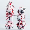 Temperature Sensitive Blood Spot Red & Colorful Earth Role-Playing Dice Set