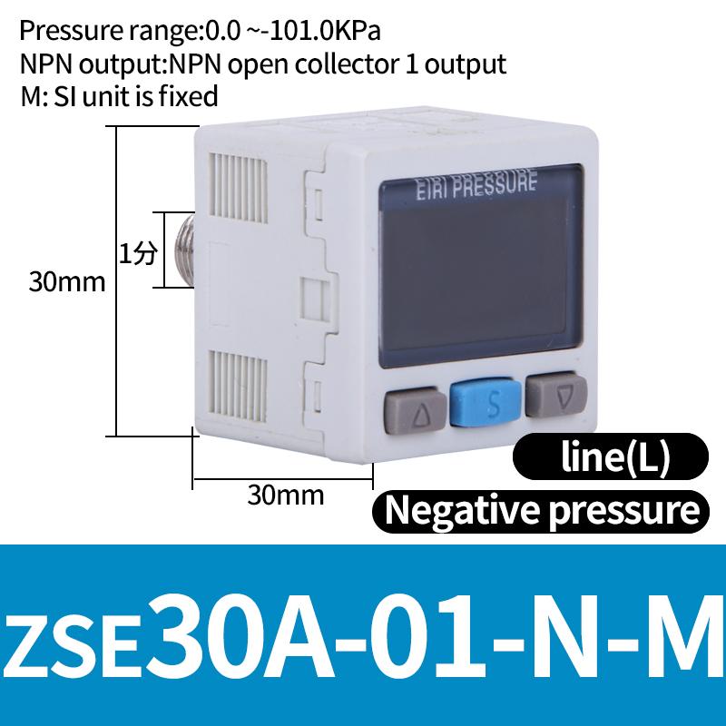 ZSE / ISE30A Pneumatic High-Precision Electronic Digital Display Pressure Switch ISE30A-01-N-L ZSE30A-01-P-L ZSE30AF-01-A