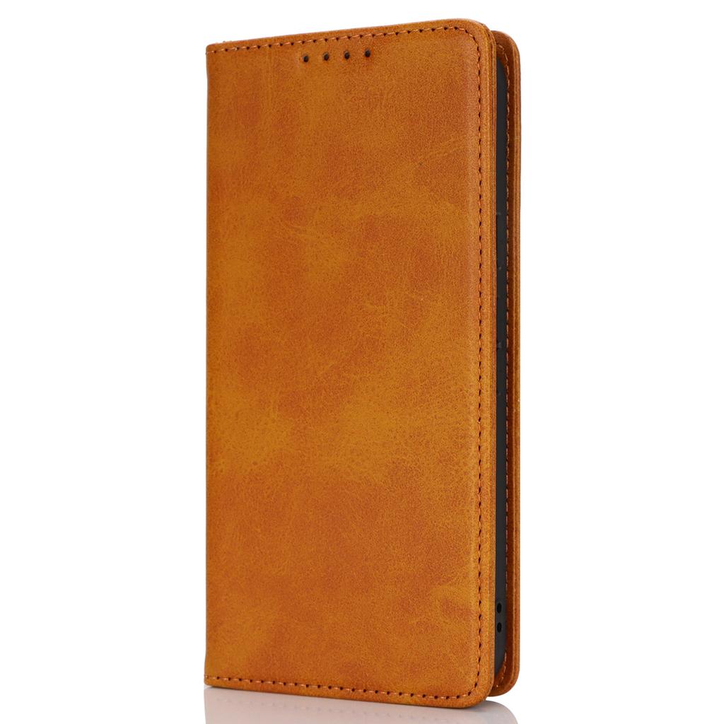 For Google Pixel 9/Pixel 9 Pro Case PU Leather Wallet Magnetic Closing Phone Cover -  Light Brown