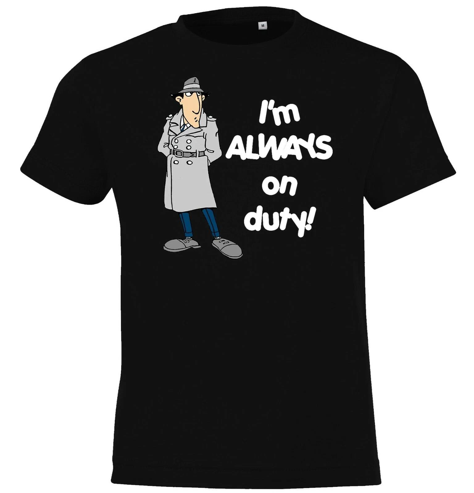 Youth Designz Kids kids boys T-Shirt Inspector Gadget Logo Print Cartoon Detective Funny 140