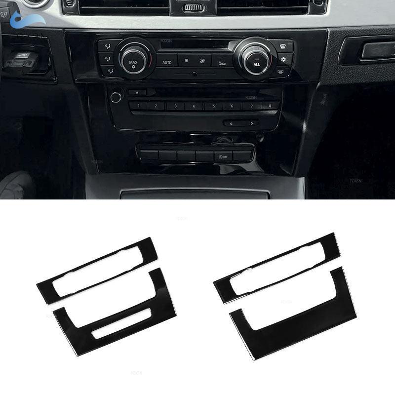 Piano Black Car-styling Interior Central Air Conditioner CD Control Panel Frame Trim For BMW 3 Series E90 E92 E93 2005-2012