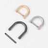 12-25mm Metal Detachable Open Screw D Ring Buckle Shackle Clasp for Leather Craft Bag Strap Belt Handle Shoulder Webbing DIY