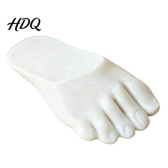 Easy Install Door Stopper 3D Printed Foot Shaped Doorstop Non-Slip Wedge for Floor Reliable Stop Study Decorative Holder Home Office Bedroom,