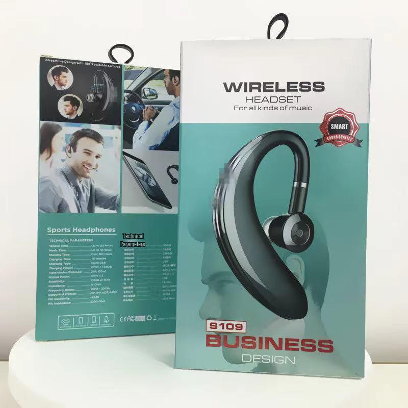 Cross-border S109 Bluetooth Earphone, Ultra-long Battery, Comfortable Ear Hook for Extended Use