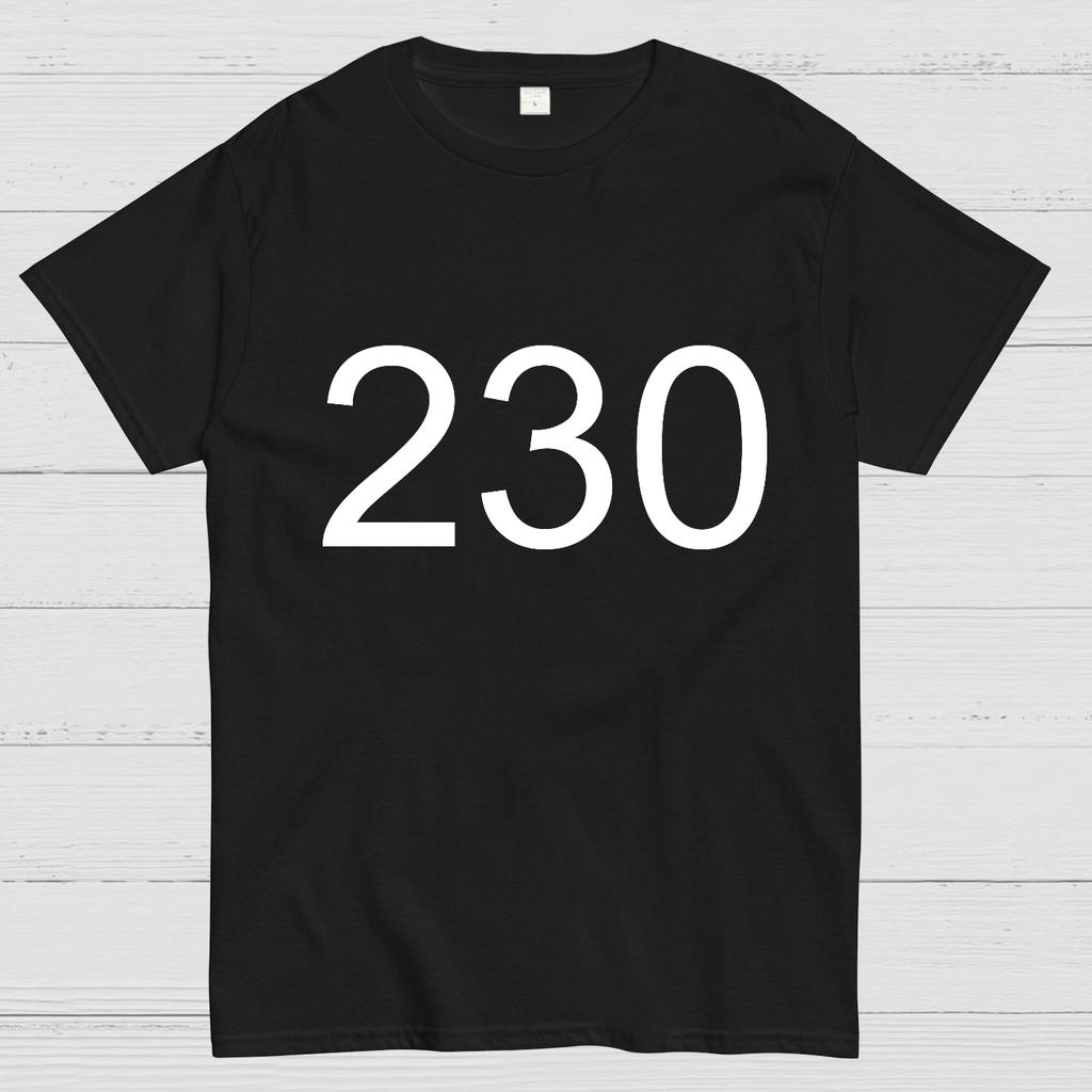 Number 230 Game Movie Cotton Summer Casual Cool Loose T-Shirt