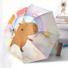 1pc Capybara Balloon Rainbow Themed High-quality Umbrella,Automatic Opening and Closing Umbrella,Multi-functional Umbrella G0811326