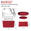 EverToner Durable Storage Bags Insert Portable For L Po-hette Metis Organizer Felt Multi-Pocket Travel Bags Felt Organizer Bag