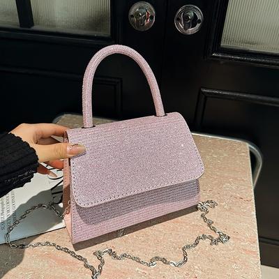 New Light Luxury High-end Texture Women's Handbag Solid Color Simple and Versatile Temperament Shoulder Messenger Bag