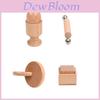 Wooden Square Box Ball Cup And Bell Shaking For Children Grip Training Toy For 0-3 Year Olds