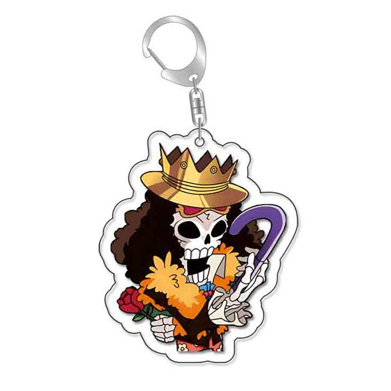 Acrylic Key Chain for One Piece Franky Trafalgar Law Jinbe Monkey D. Luffy Thatch Anime Peripheral Pendant Acrylic Key Buckle