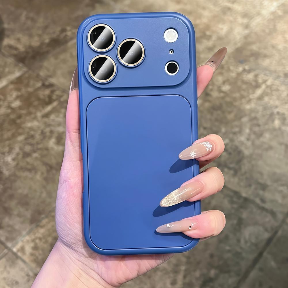 Matte 2-in-1 Kamerafilm-Schutzhülle für iPhone 16 15 14 13 12 11 Pro Max Sofortwechsel zu 17 Pro Max Stoßfeste Abdeckung