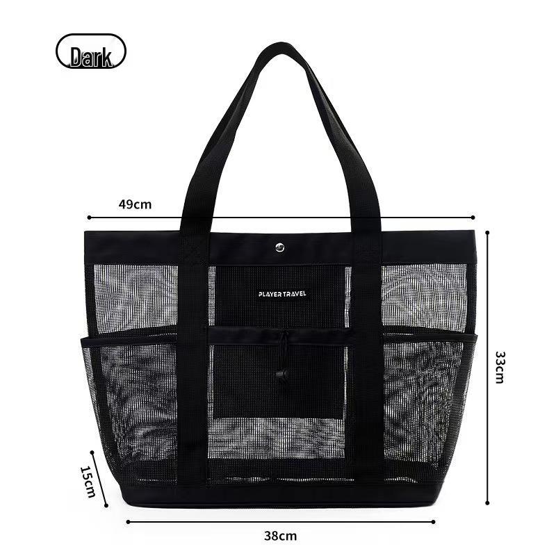 Stylish Unisex Large-Capacity Travel Toiletry and Fitness Bag One Size чёрный