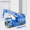 136 Die Cast Alloy Engineering Car Model Playset Simulation Fire Game Rescue Tower Car Echo Sound Light Kids Birthday Gift B158
