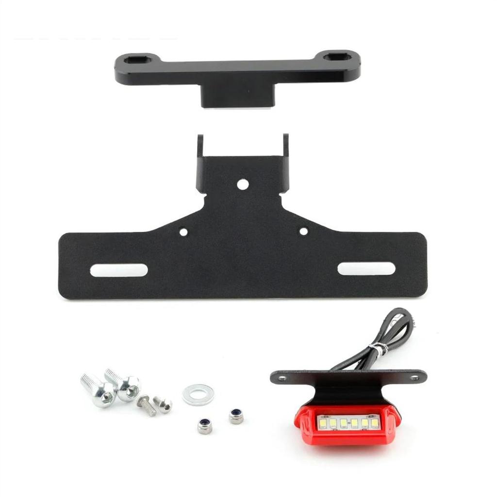 License Plate Holder Suzuki Hayabusa GSX1300R 2008-2020 Motorcycle Tail Frame Bracket License Plate Holder License Plate Holder (Color: Black)