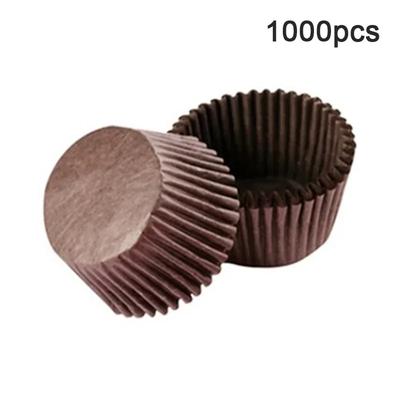 1000Pcs Mini Size Chocalate Paper Liners Baking Muffin Cake Cups Forms Cupcake Cases Solid Color Party Tray Mold