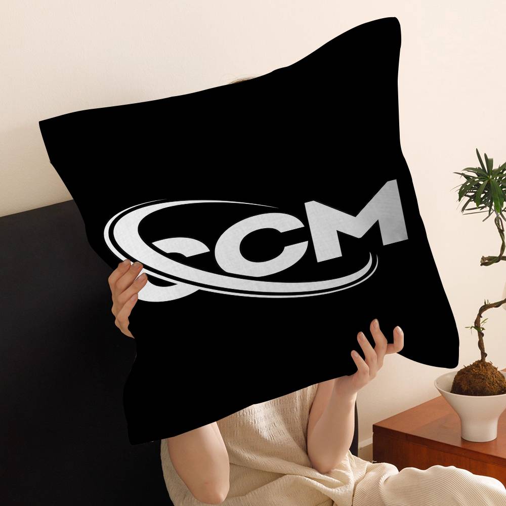 CCM Hockey Colour Logo Sports Silhouette Stitch Lucky Dragon Pillow Cover Sofa Cushion Cover Home Room Decoration Children Gift