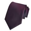 [White Fang] Formal Tie, Solid Color, Polyester, Business, Elegant, Men's NC141 (Wine)