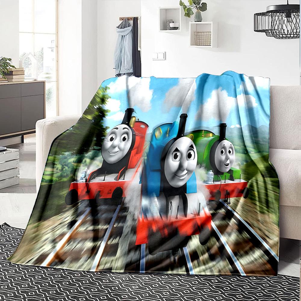 1pc Thomas Friends Spills Thrills flannel Blanket for Super Soft Cute Comfort Blanket for Travel Bedding Couch Sofa Blanket Y73018
