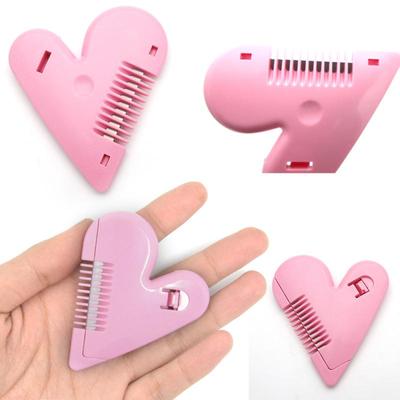 Zastrihávač vlasov v tvare srdca Barber Comb Bangs Odstraňovač vlasov Domáce mini make-up nástroje pre rednúce Krása Príslušenstvo pre strihanie vlasov