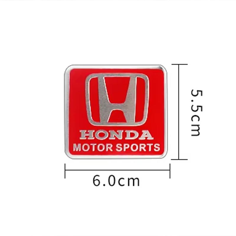 pgnkd1 Car Logo Aluminum Label Stickers Decorative Accessories For Honda Civic Fit Jazz Accord Pilot CRV Odyssey Passport City Shuttle