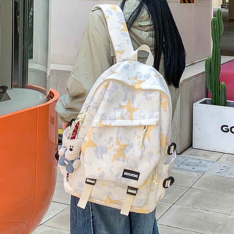 Schoolbag, Japanese-style Instagram backpack, backpack for girls, cute and sweet for middle and high school students, large capacity fresh backpack