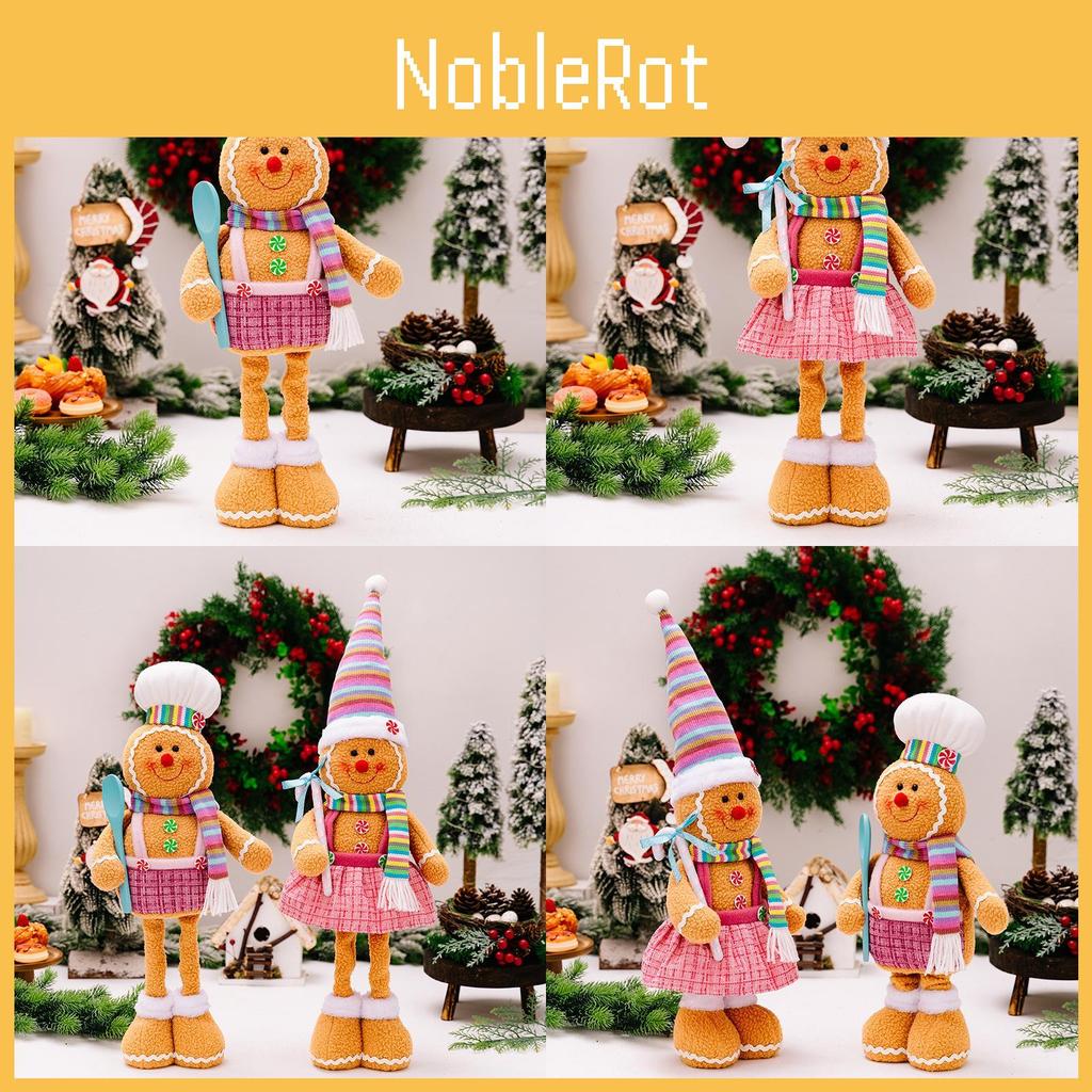 Adorable Cartoon Gingerbread Man Figurine Charming Holiday Decoration For Christmas