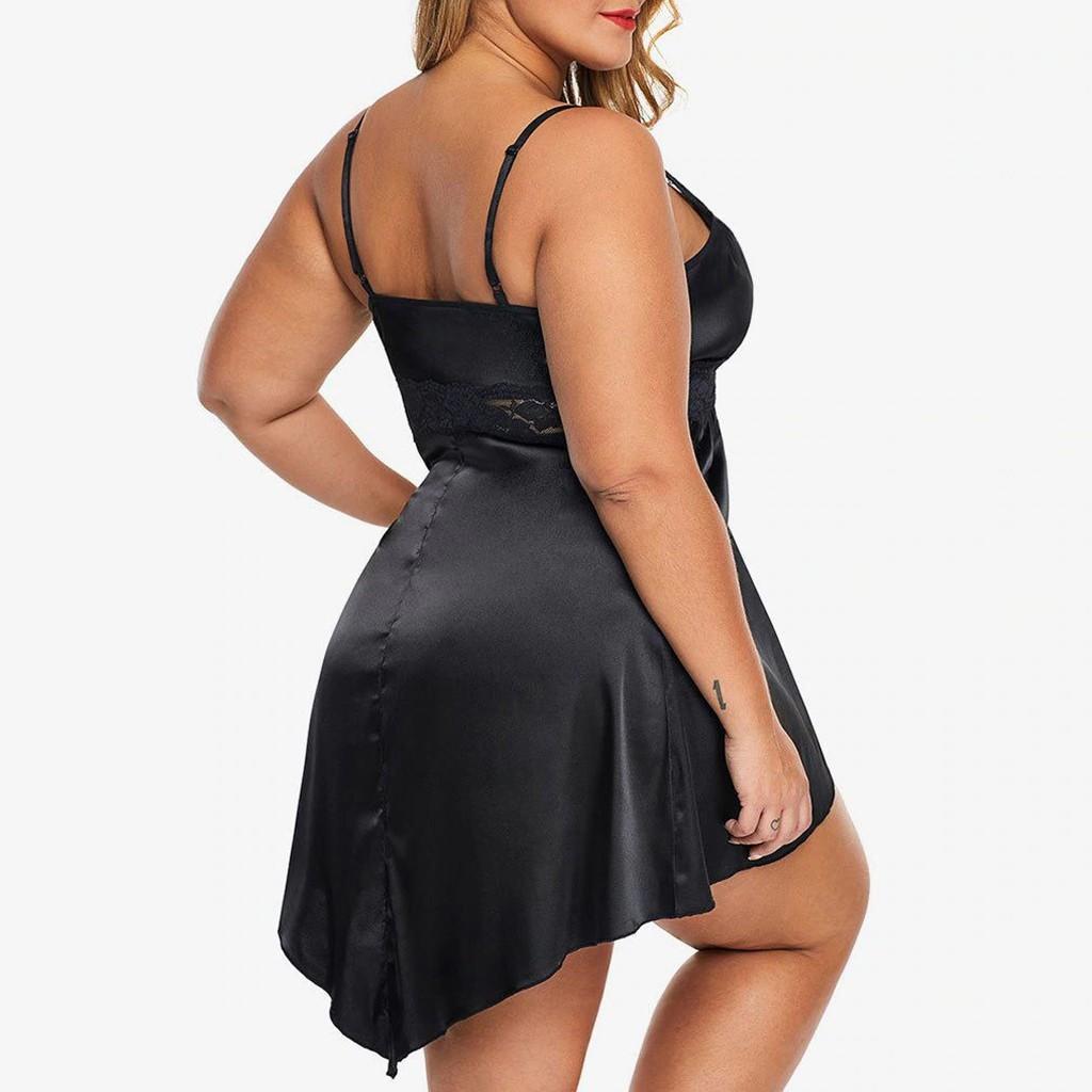 Women Lingerie Lace Underwire Racy Muslin Sleepwear Underwear Nightdress+Briefs