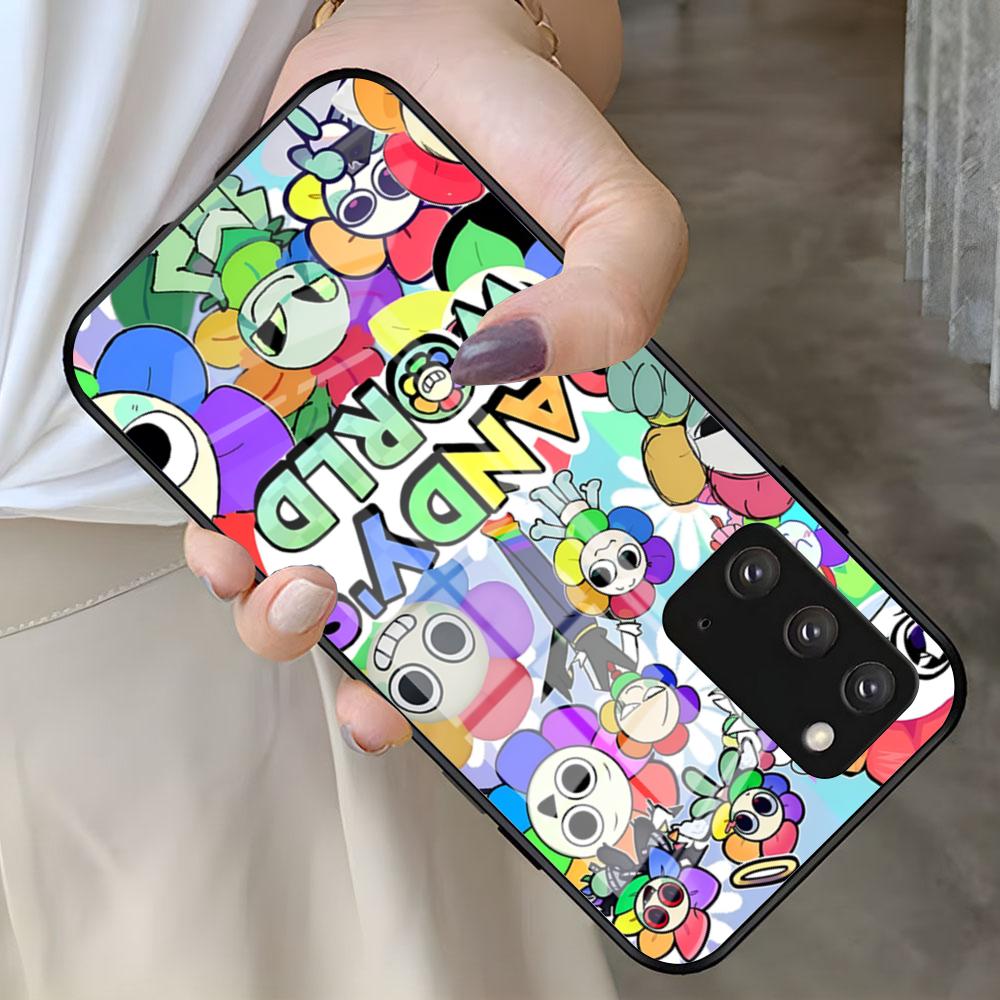 

A-Dandys B-World Phone Case For Samsung S26 S25 S24 FE S23 S22 S21 Plus S20 Ultra Note20Ultra Black Glass Cover Galaxy S25 Ultra