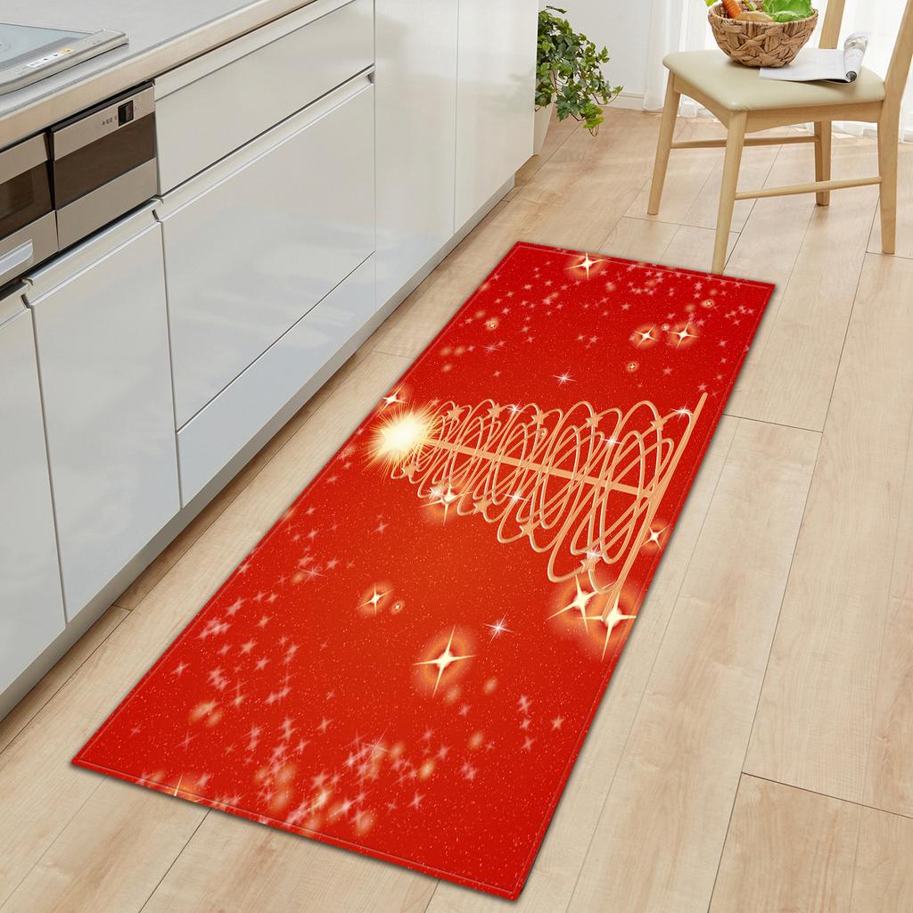 Christmas Kitchen Sand Carpet Doormat Long Floor Mat