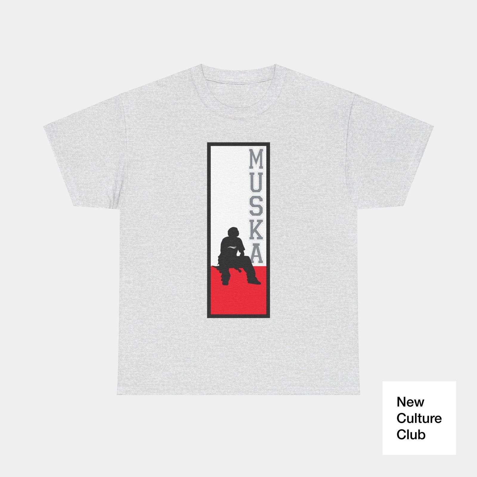 Muska Classic Shortys Skateboards Skate 90s Block Design T Shirt Colors S