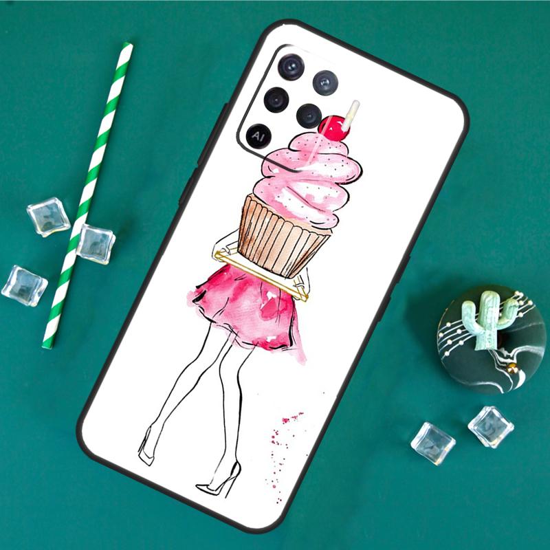 City Fashion Girl Phone Case For Oppo A18 A38 A58 A78 A98 A40 A60 A80 A91 A15 A17 A74 A94 A54 A57S A16 A76 A96