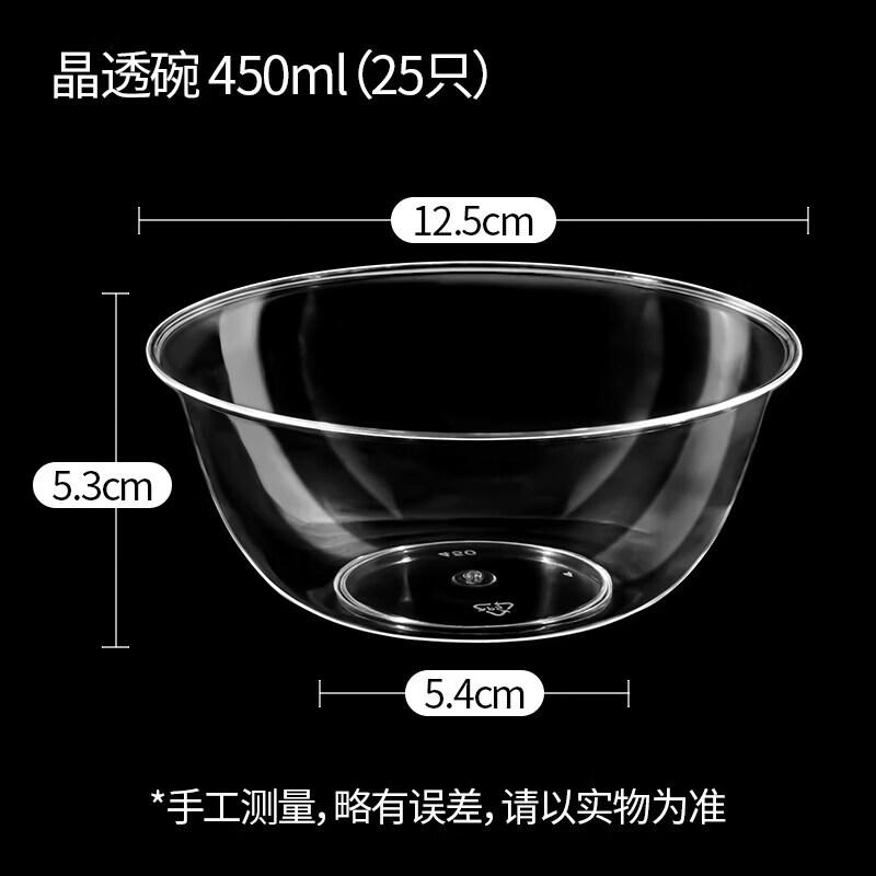 Premium Clear Disposable Plastic Bowls